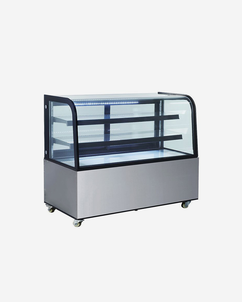 Stainless Steel Refrigerated Bakery Showcase Cake Showcase