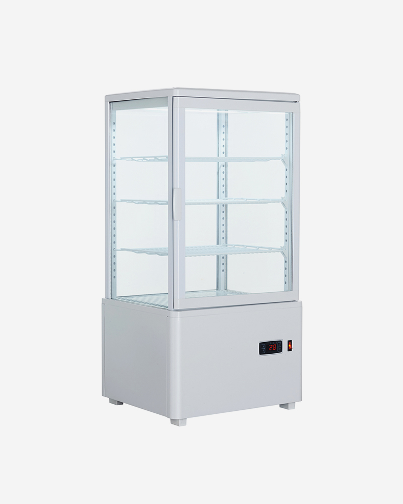 Four Sides Glass Door Cake Display Refrigerator Showcase